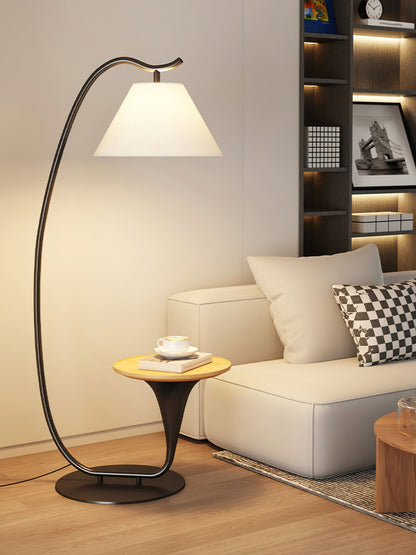 Curvature Floor Lamp with Table LED Indoor Lighting