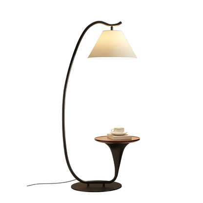 Curvature Floor Lamp with Table LED Indoor Lighting