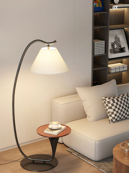 Curvature Floor Lamp with Table LED Indoor Lighting