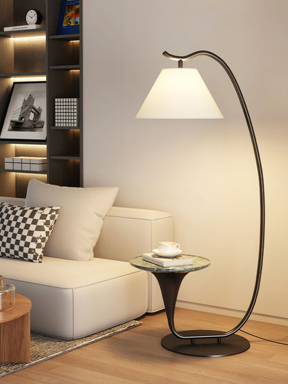 Curvature Floor Lamp with Table LED Indoor Lighting