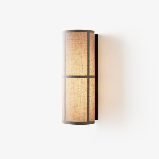 Cylinder Fabric Wall Lamp with LED Shade - Indoor Lighting