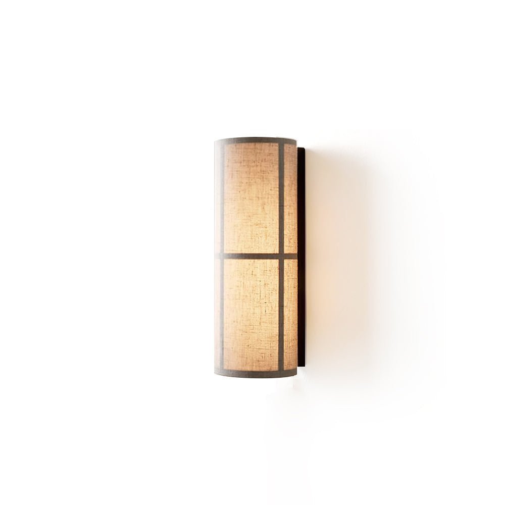 Cylinder Fabric Wall Lamp with LED Shade - Indoor Lighting