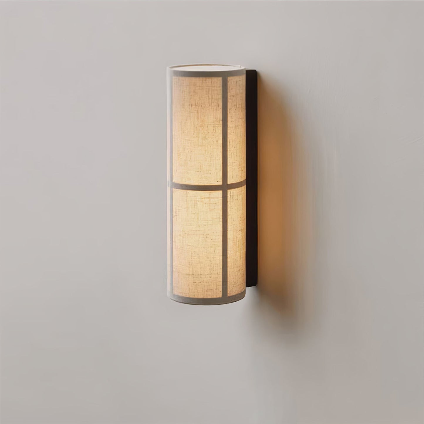 Cylinder Fabric Wall Lamp with LED Shade - Indoor Lighting