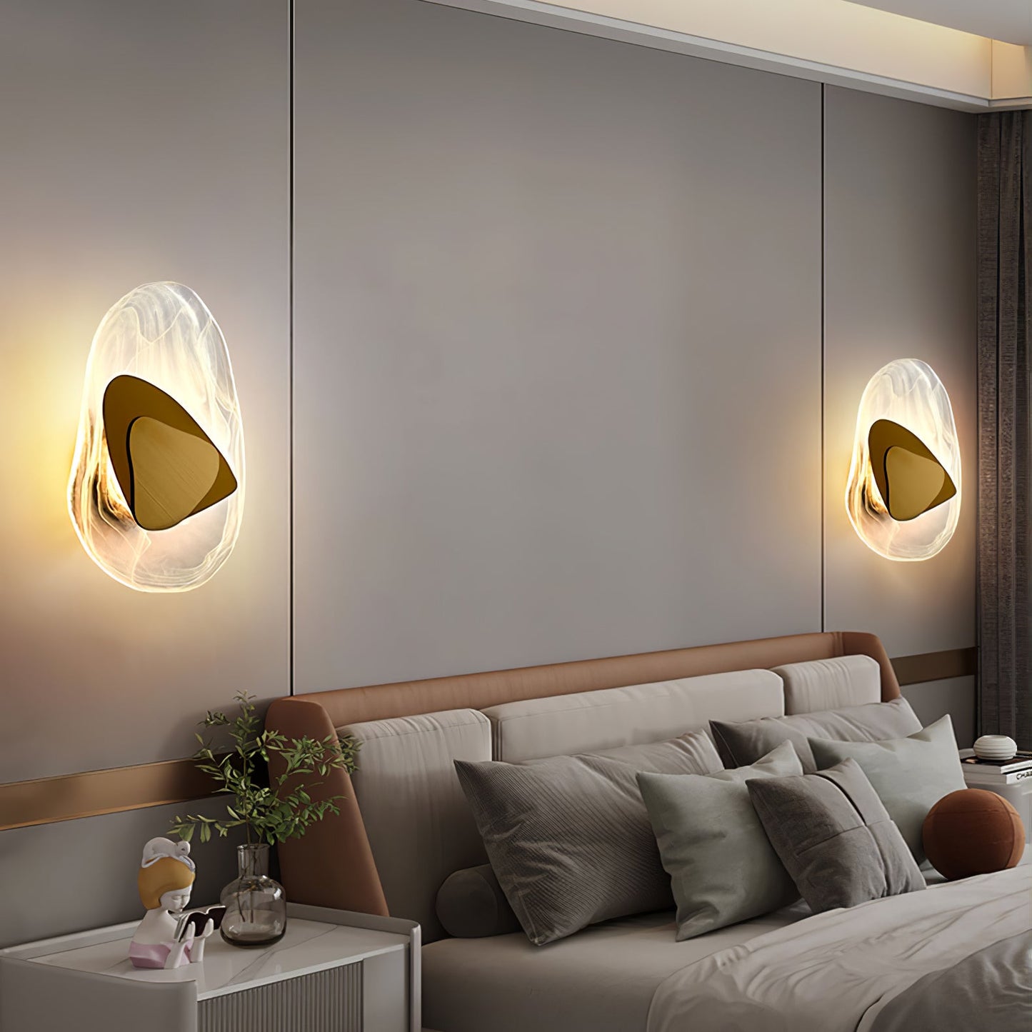DC1725 Wall Lamp - Dimmable LED Indoor Wall Light, Black/Copper