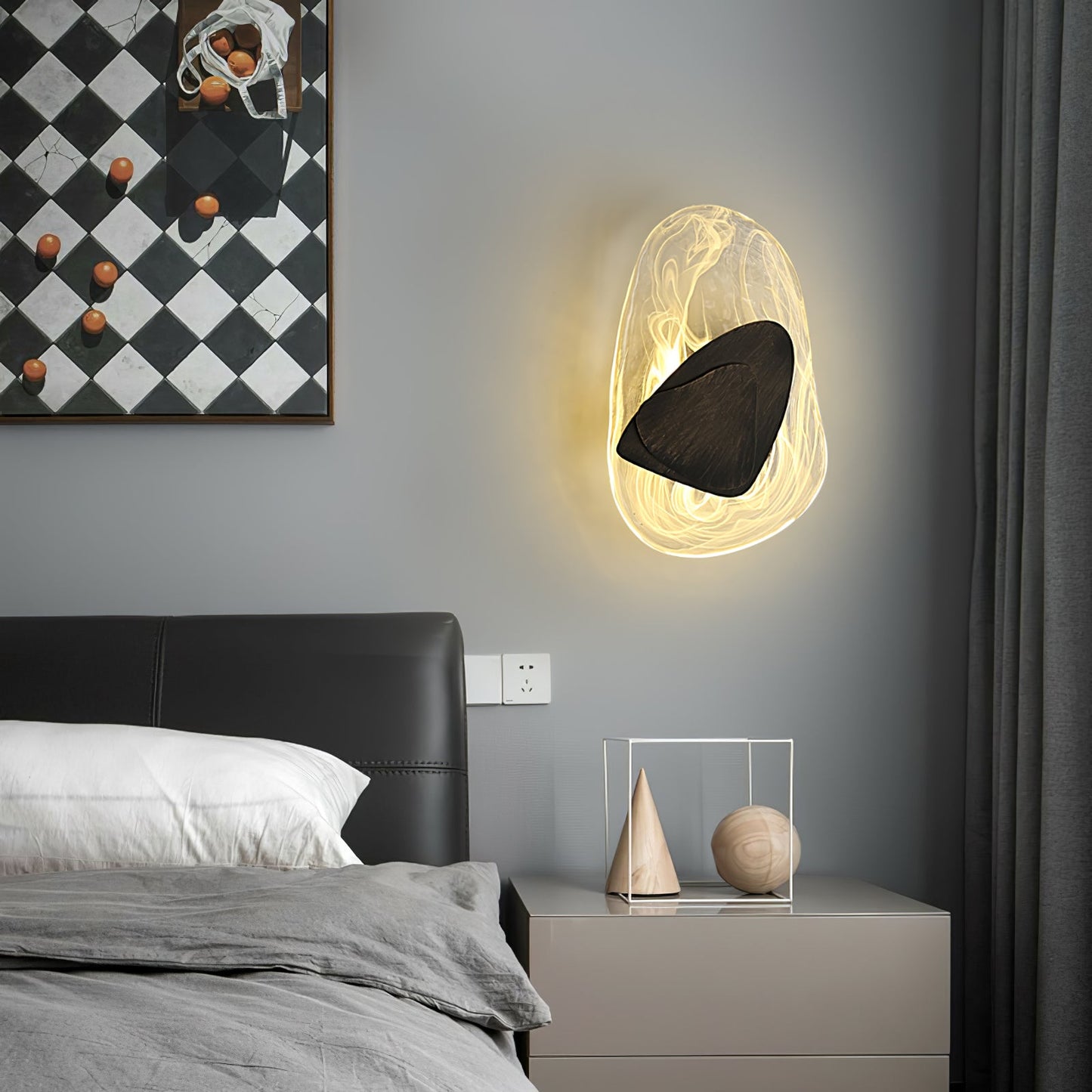 DC1725 Wall Lamp - Dimmable LED Indoor Wall Light, Black/Copper