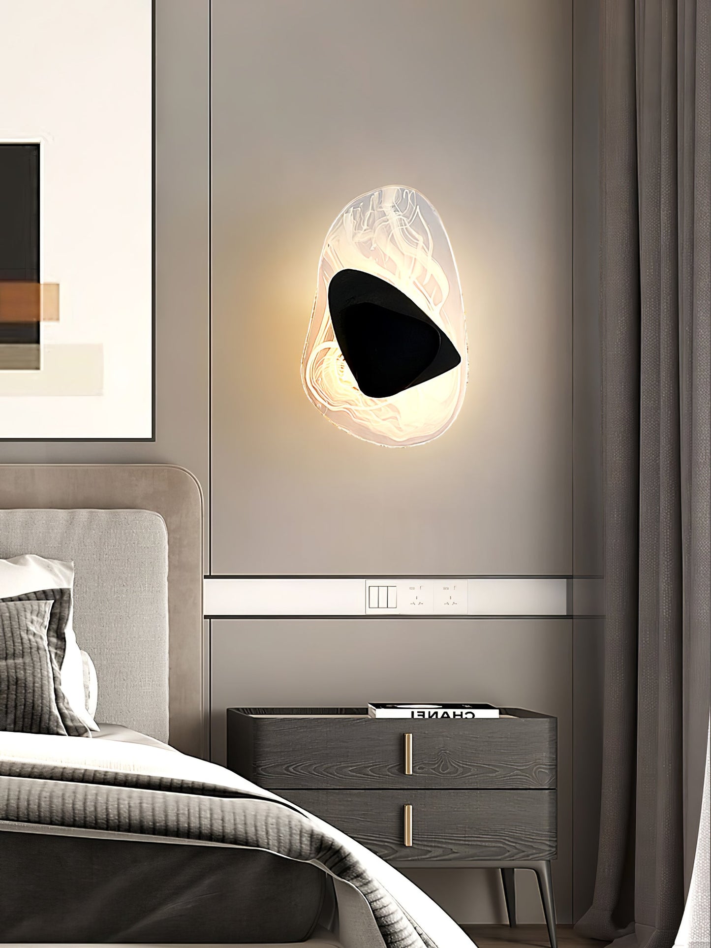 DC1725 Wall Lamp - Dimmable LED Indoor Wall Light, Black/Copper