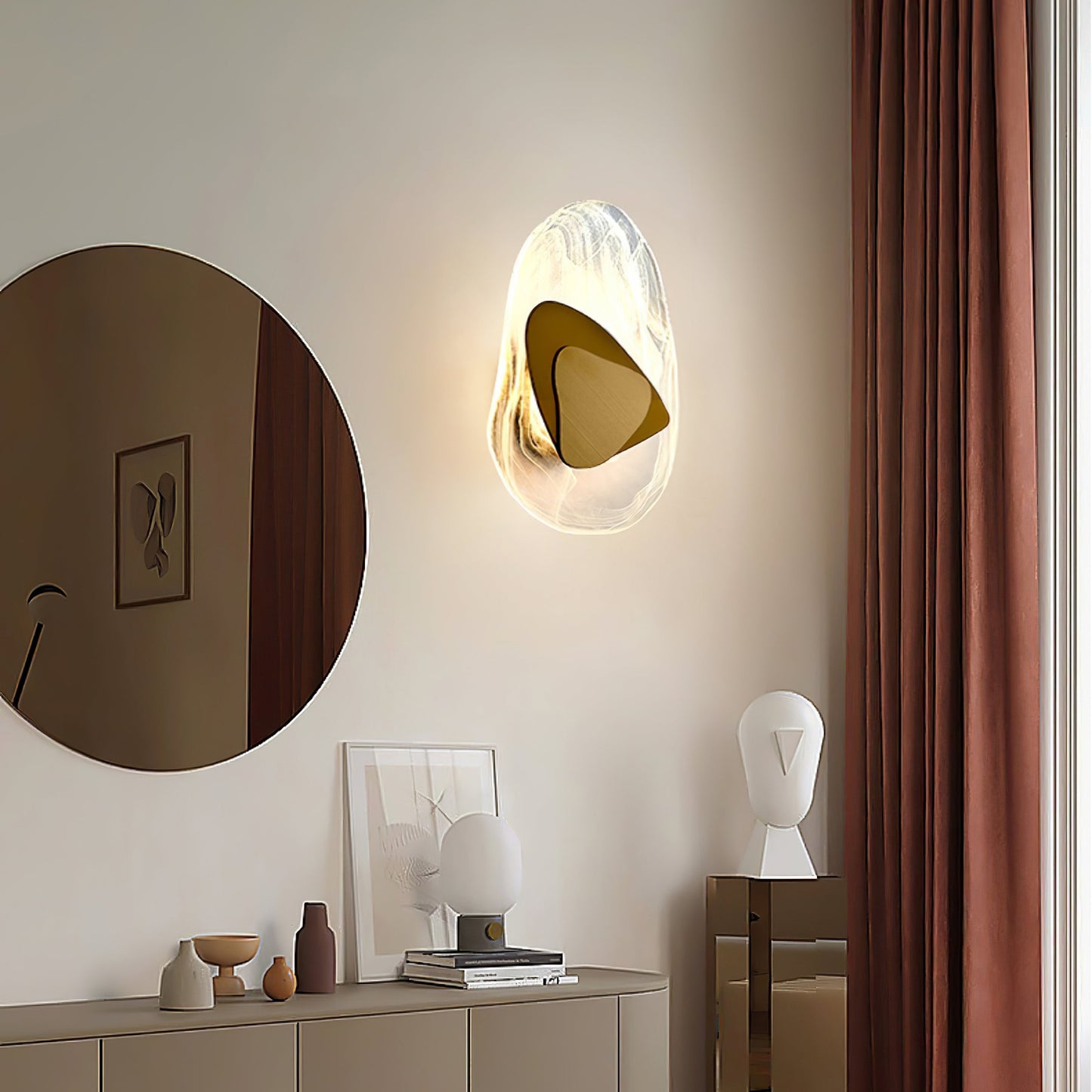 DC1725 Wall Lamp - Dimmable LED Indoor Wall Light, Black/Copper