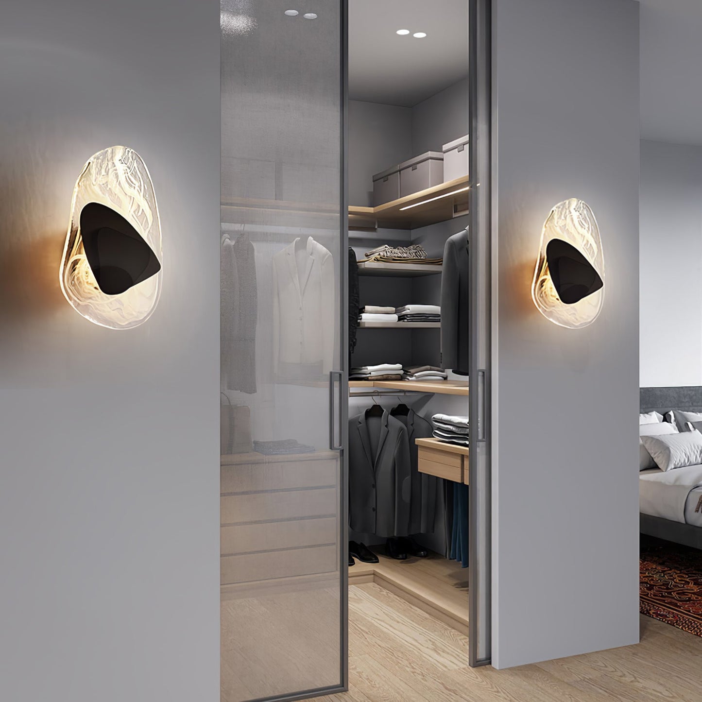 DC1725 Wall Lamp - Dimmable LED Indoor Wall Light, Black/Copper
