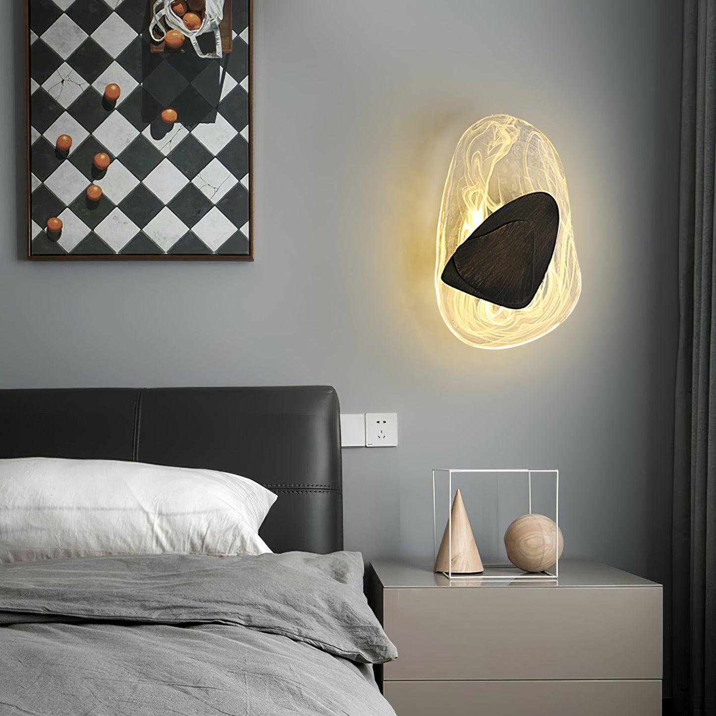 DC1725 Wall Lamp - Dimmable LED Indoor Wall Light, Black/Copper
