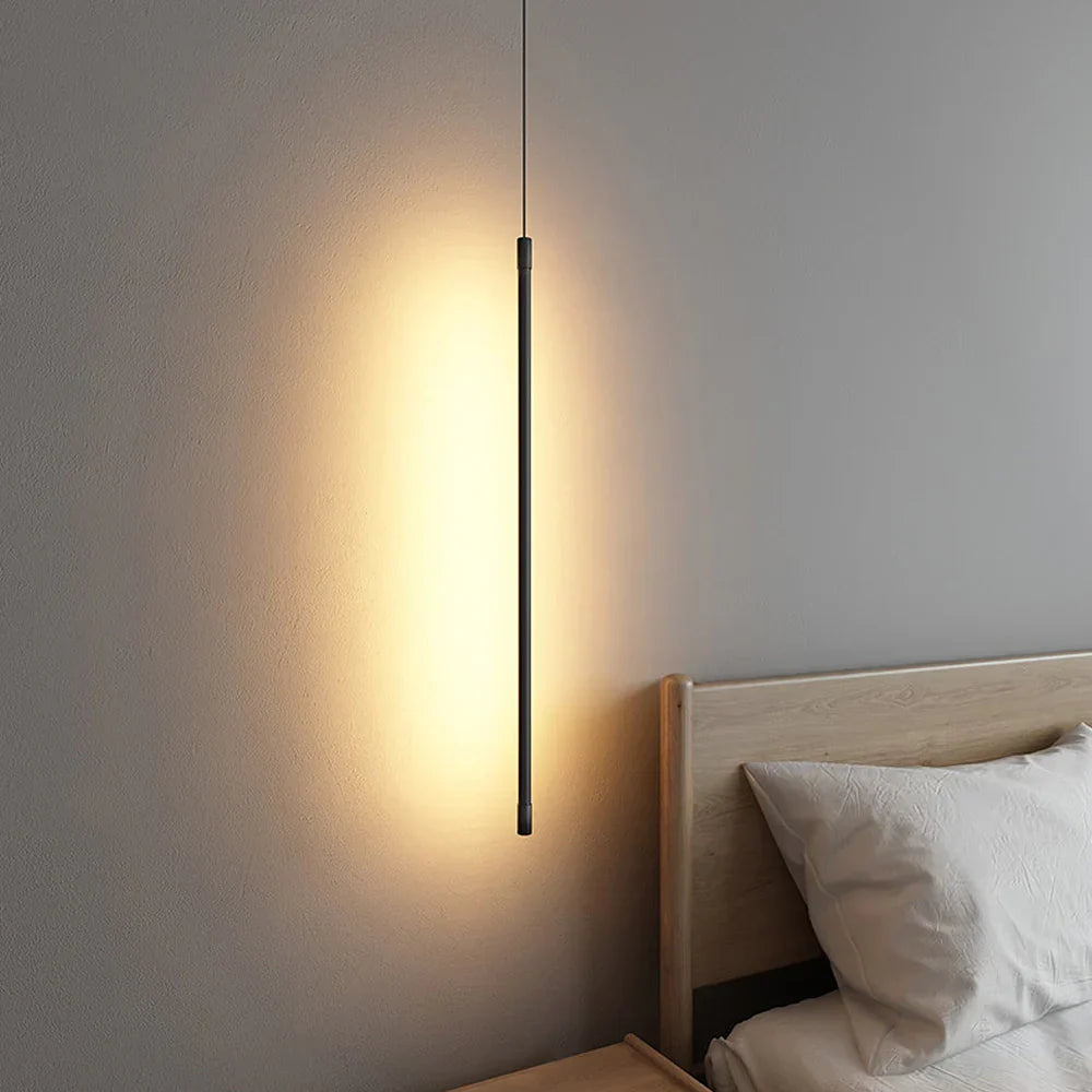 Contemporary Minimalist Long Energy-Efficient LED Luxury Pendant Light made of Aluminum