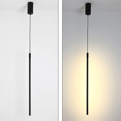 Contemporary Minimalist Long Energy-Efficient LED Luxury Pendant Light made of Aluminum