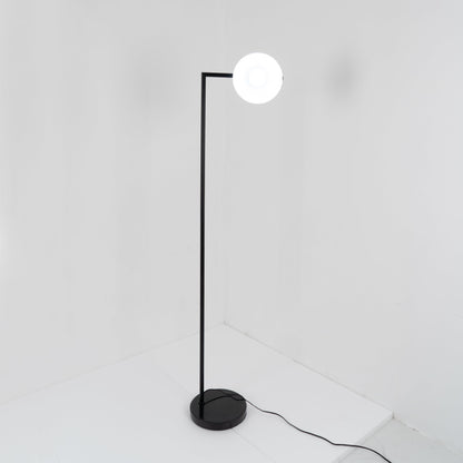 Captain Flint Floor Lamp with Marble Base and LED Light