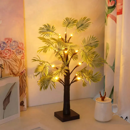 Frendorf LED Palm Leaf Lights Warm White Battery Operated