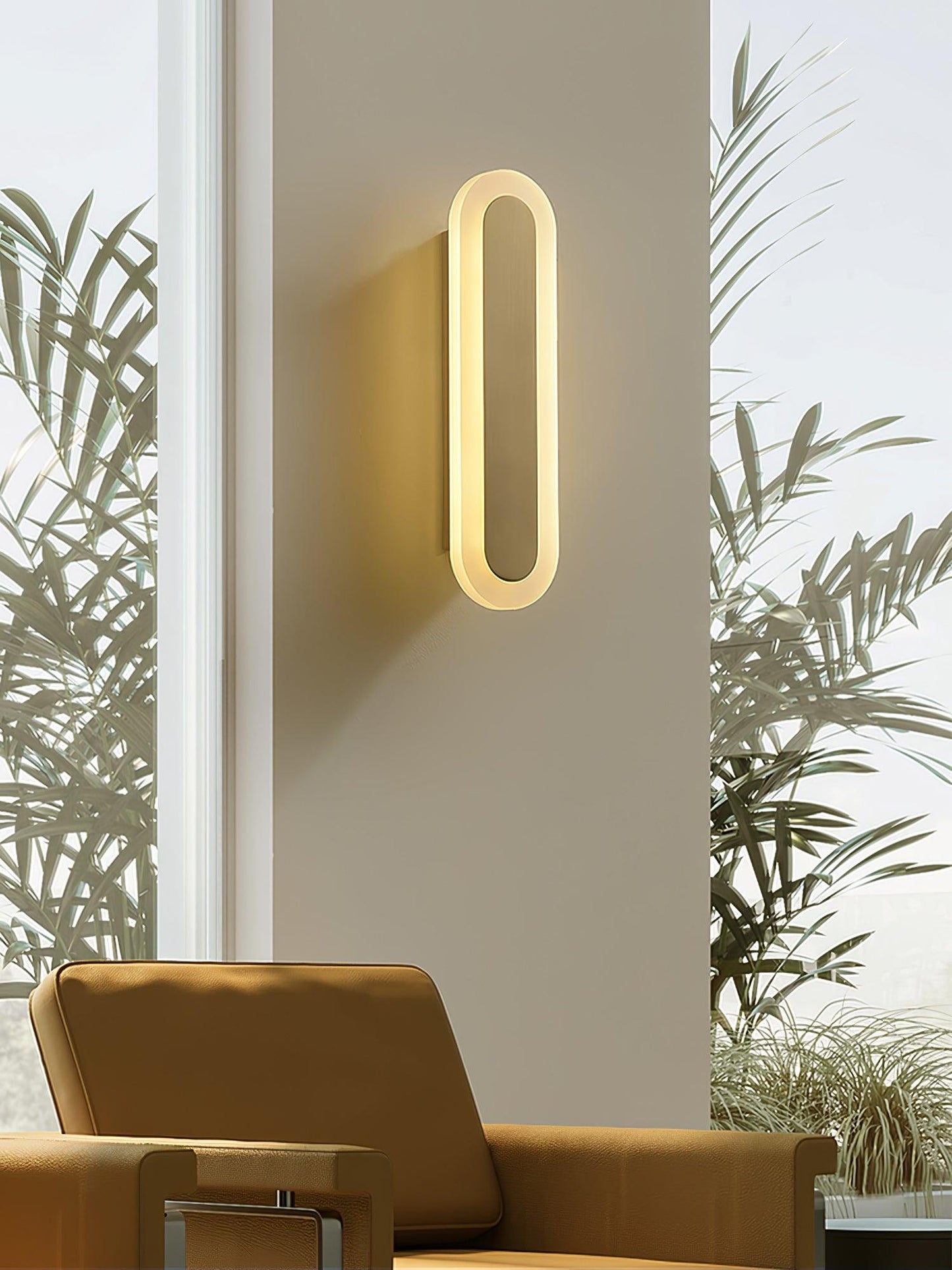 Daba Wall Lamp LED Brass Indoor Lighting Set of 2