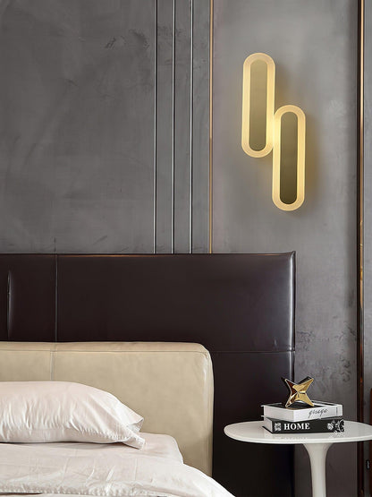 Daba Wall Lamp LED Brass Indoor Lighting Set of 2