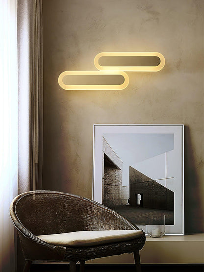 Daba Wall Lamp LED Brass Indoor Lighting Set of 2