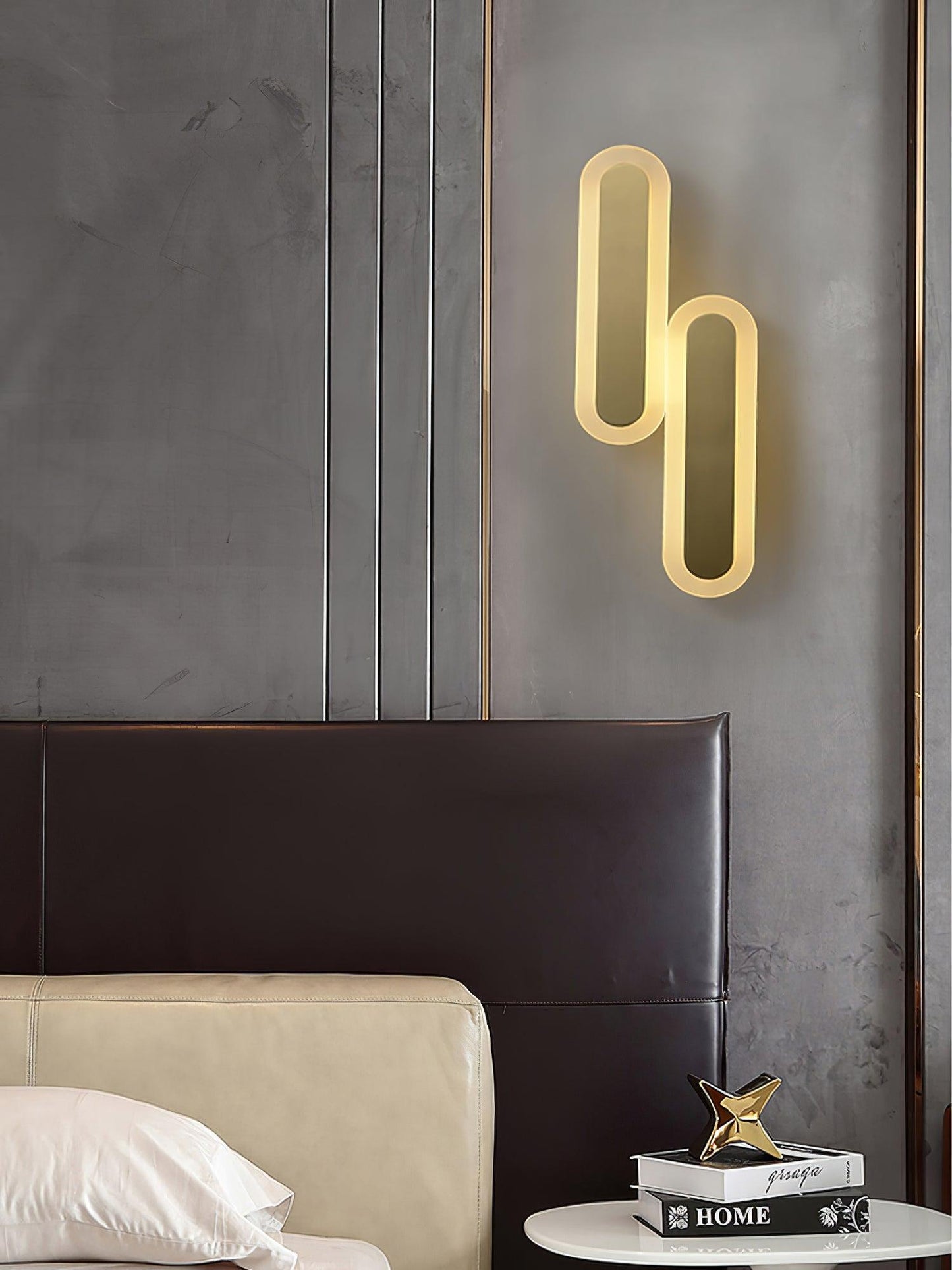 Daba Wall Lamp LED Brass Indoor Lighting Set of 2