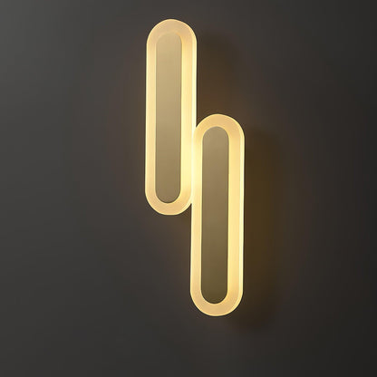 Daba Wall Lamp LED Brass Indoor Lighting Set of 2