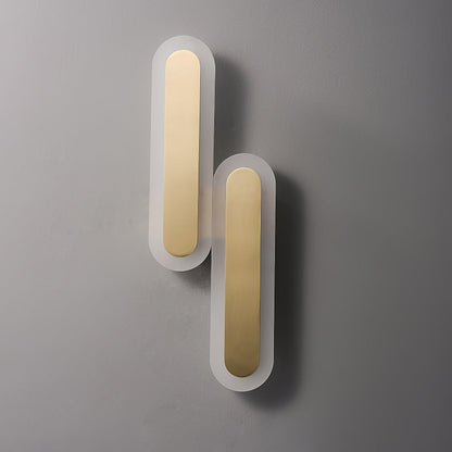 Daba Wall Lamp LED Brass Indoor Lighting Set of 2