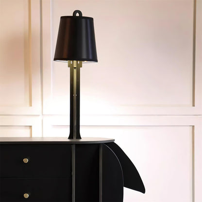 Deer Art Floor Lamp with LED Light and Storage Drawers