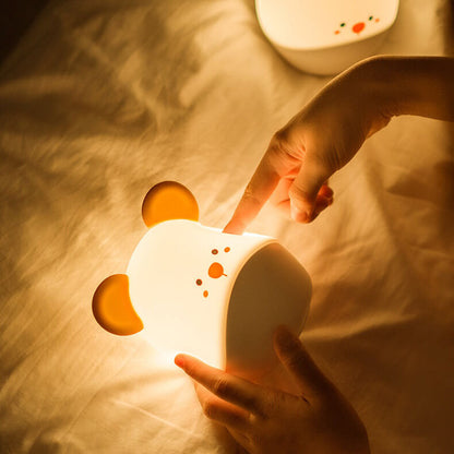 Cartoon Mouse Silicone USB LED Night Light Table Lamp