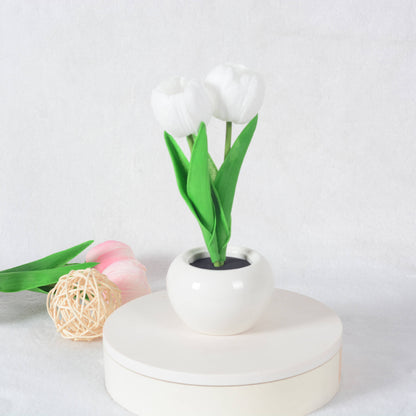 Modern Creative Simulation Tulip Peony LED Table Lamp