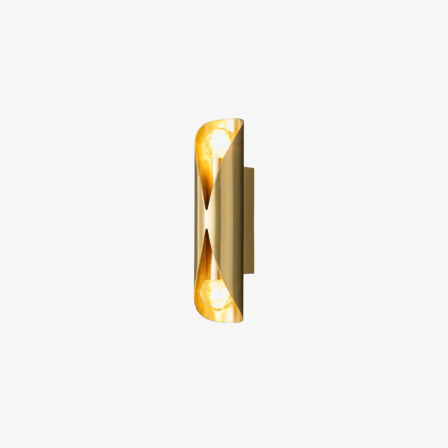 Diamonds Brass Wall Lamp with LED Bulb, Adjustable Design