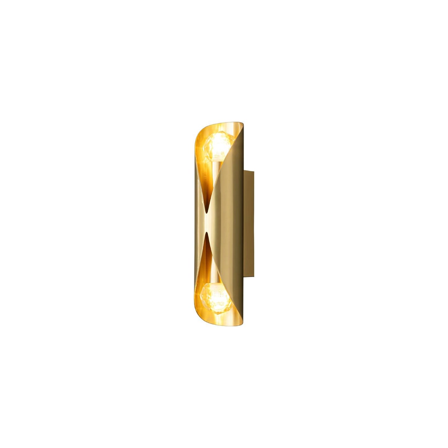 Diamonds Brass Wall Lamp with LED Bulb, Adjustable Design