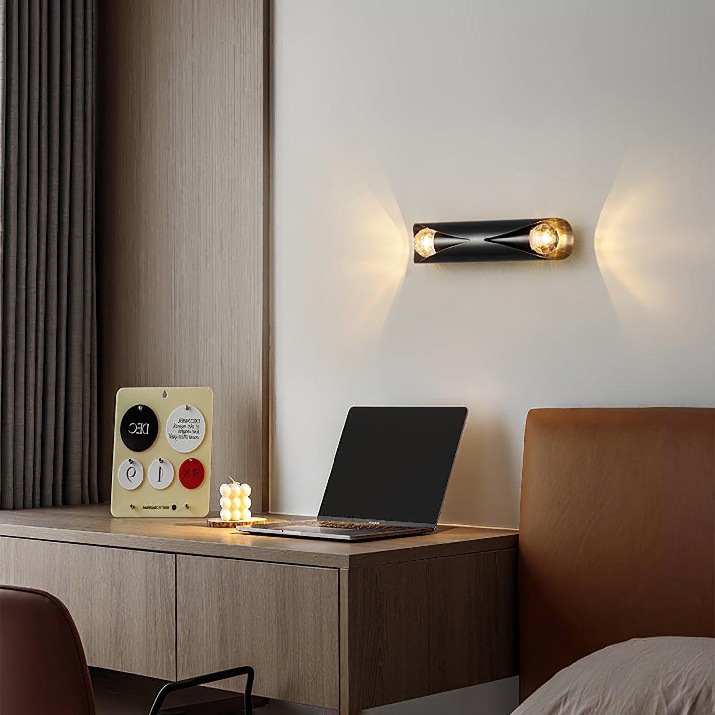 Diamonds Brass Wall Lamp with LED Bulb, Adjustable Design