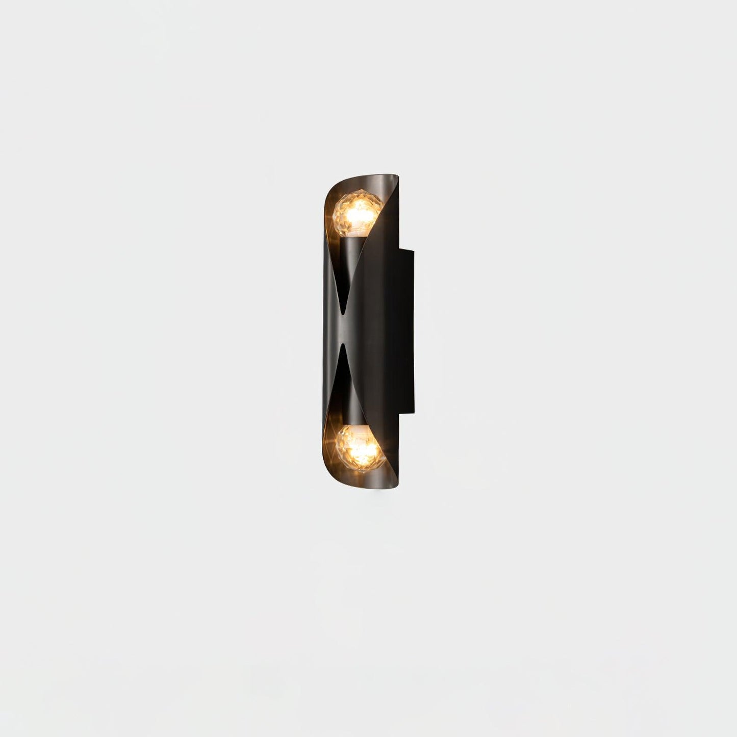 Diamonds Brass Wall Lamp with LED Bulb, Adjustable Design
