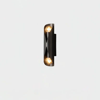 Diamonds Brass Wall Lamp with LED Bulb, Adjustable Design