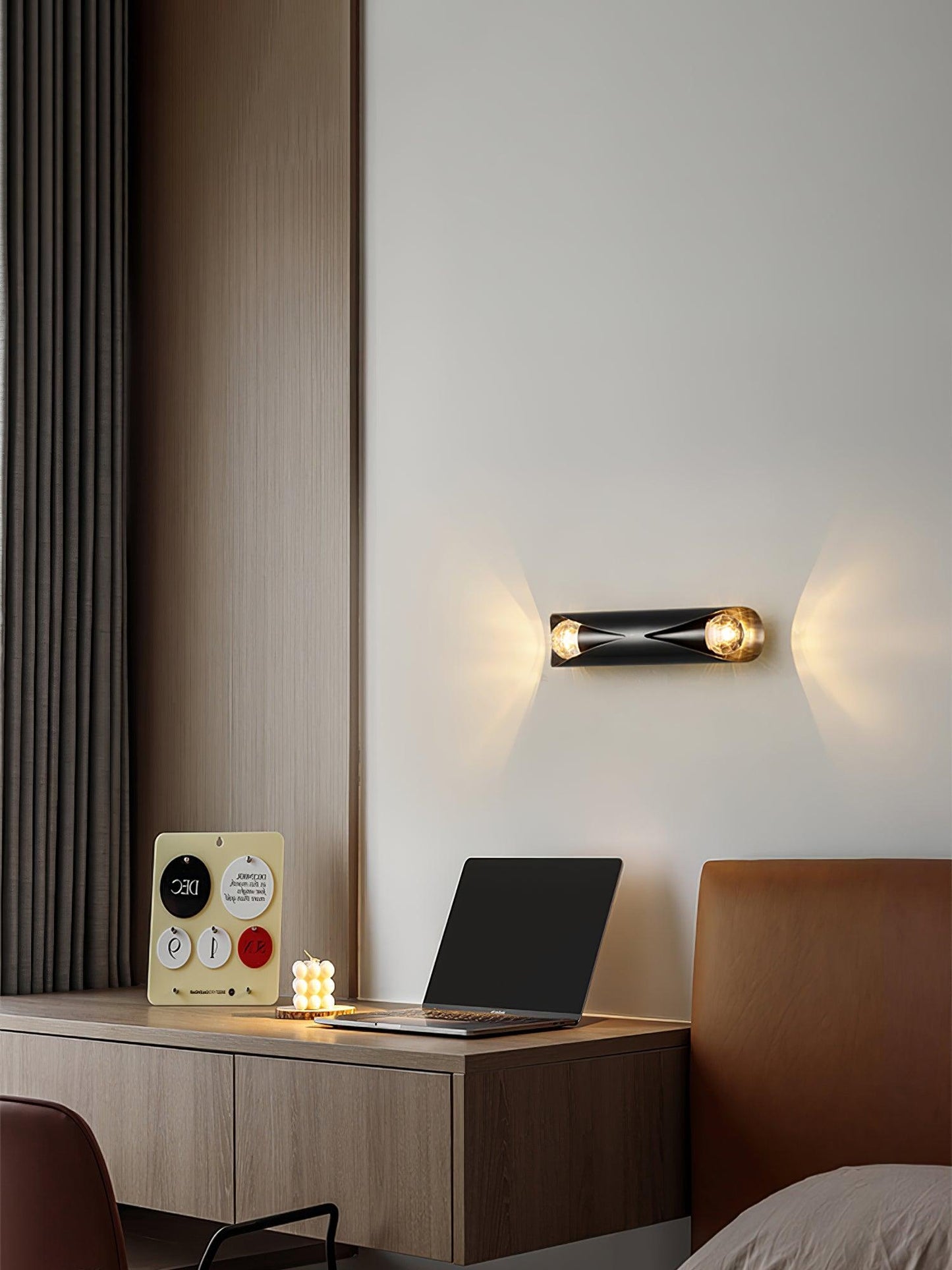 Diamonds Brass Wall Lamp with LED Bulb, Adjustable Design