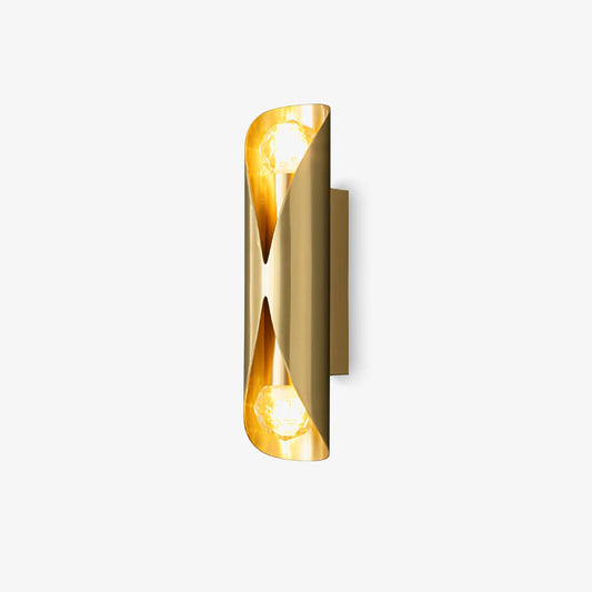 Diamonds Brass Wall Lamp with LED Bulb, Adjustable Design