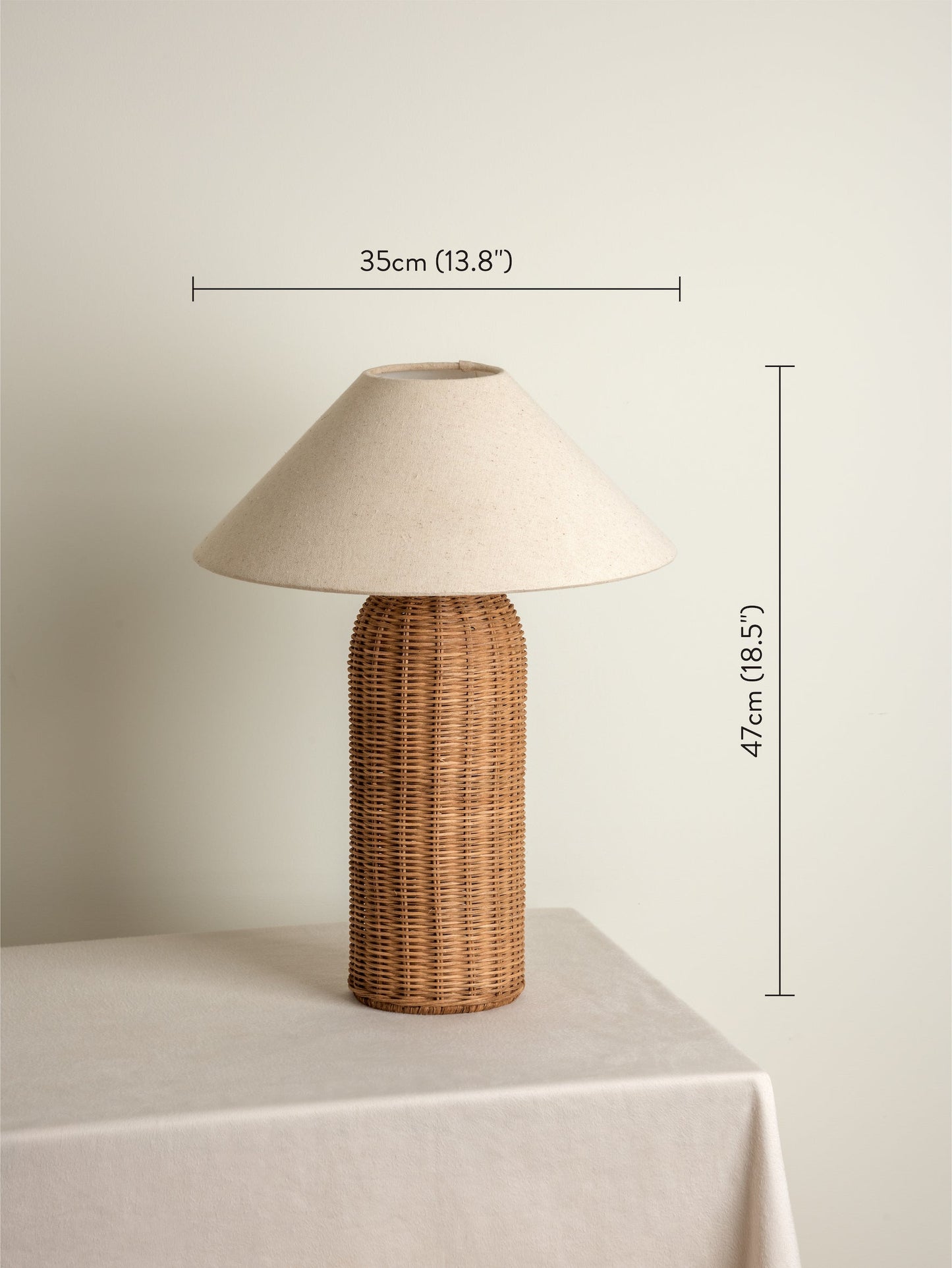 Ensia Tall Rattan Table Lamp – Bohemian Elegance for Every Room