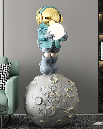 Diver Astronaut Built-in Battery Floor Lamp LED Indoor Decor
