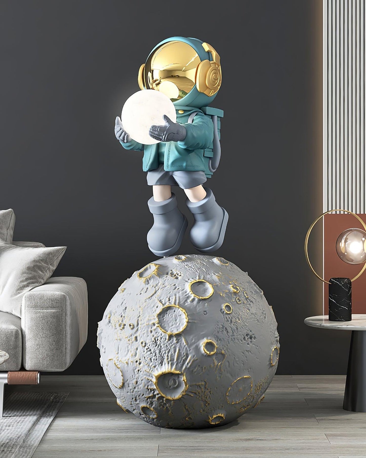 Diver Astronaut Built-in Battery Floor Lamp LED Indoor Decor