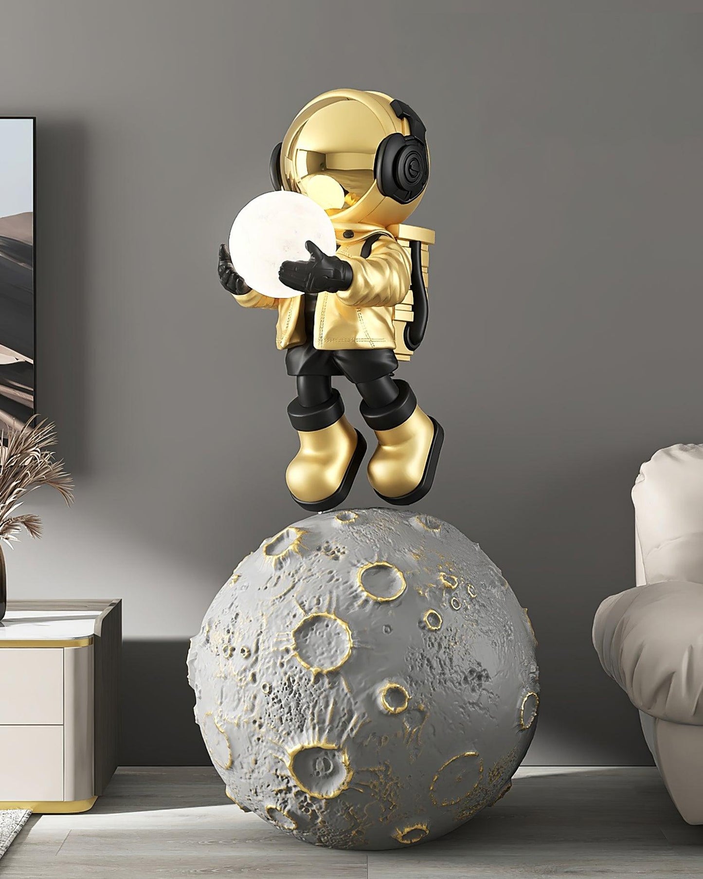 Diver Astronaut Built-in Battery Floor Lamp LED Indoor Decor