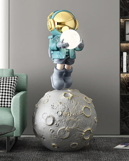 Diver Astronaut Built-in Battery Floor Lamp LED Indoor Decor