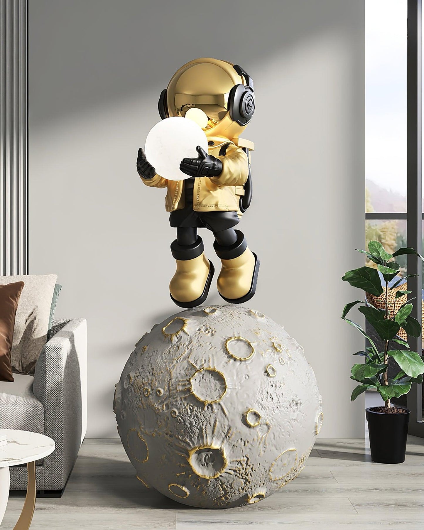 Diver Astronaut Built-in Battery Floor Lamp LED Indoor Decor