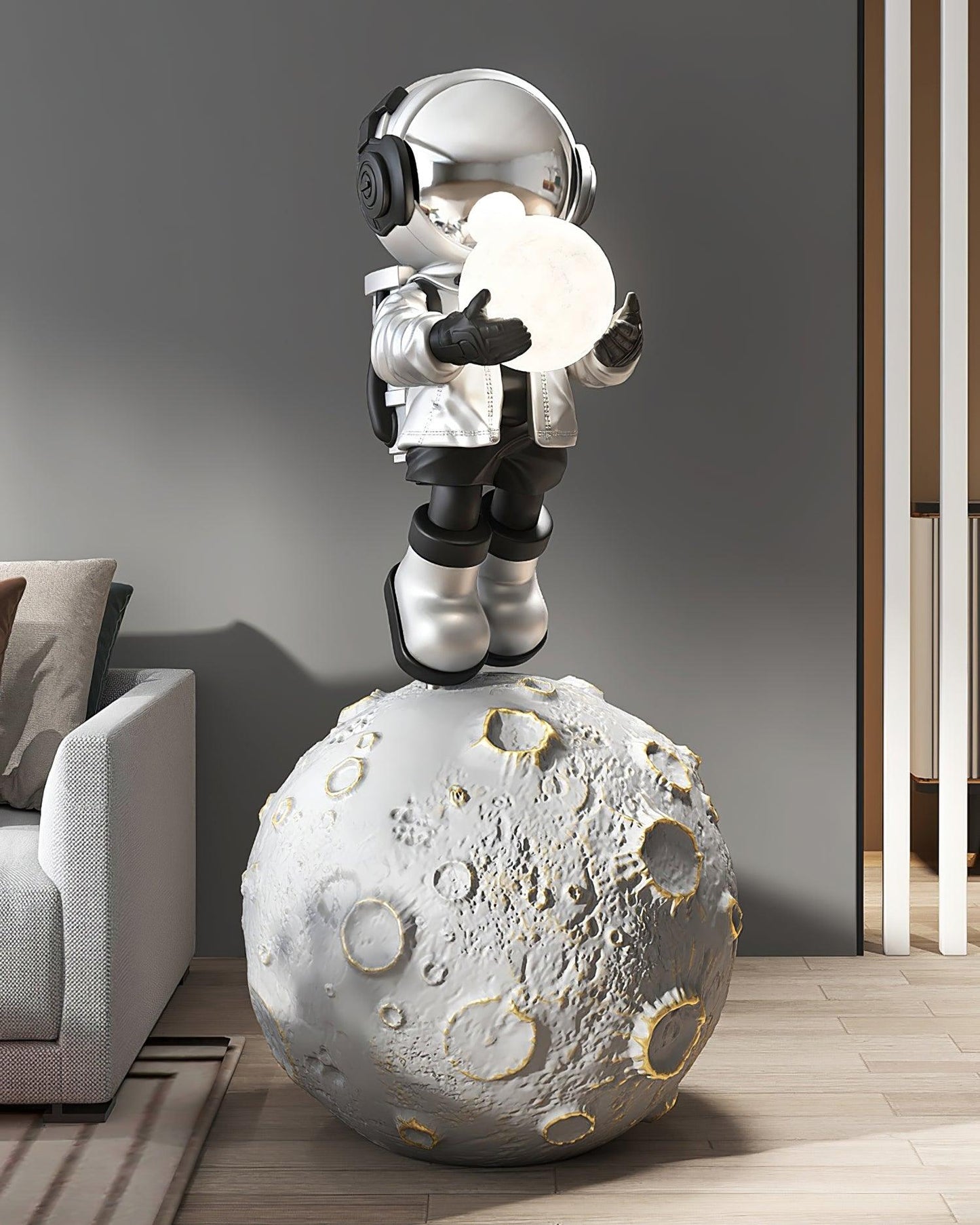 Diver Astronaut Built-in Battery Floor Lamp LED Indoor Decor