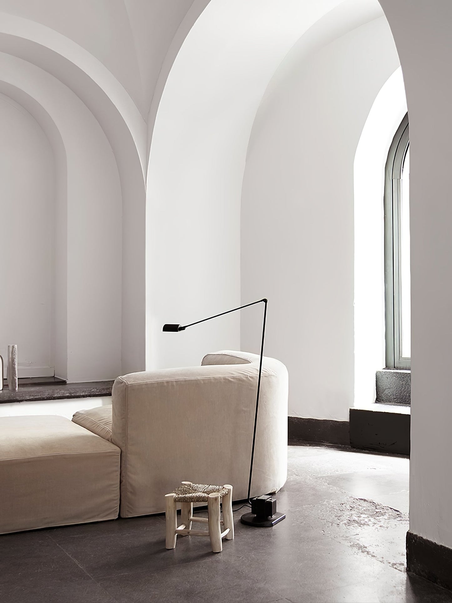 Dynamo Floor Lamp with LED Light and Adjustable Arms