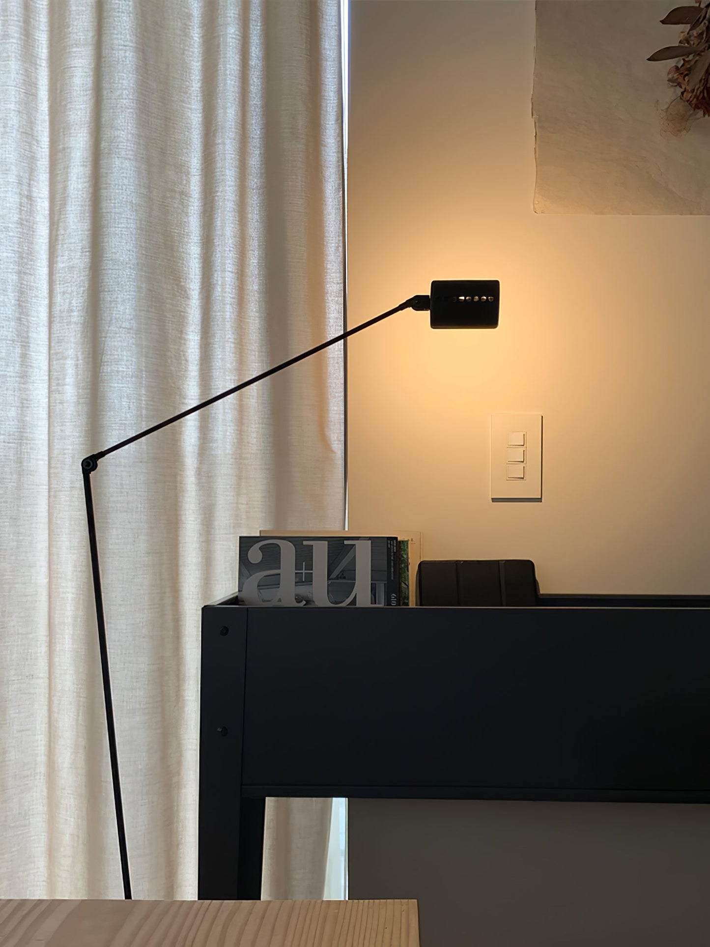 Dynamo Floor Lamp with LED Light and Adjustable Arms