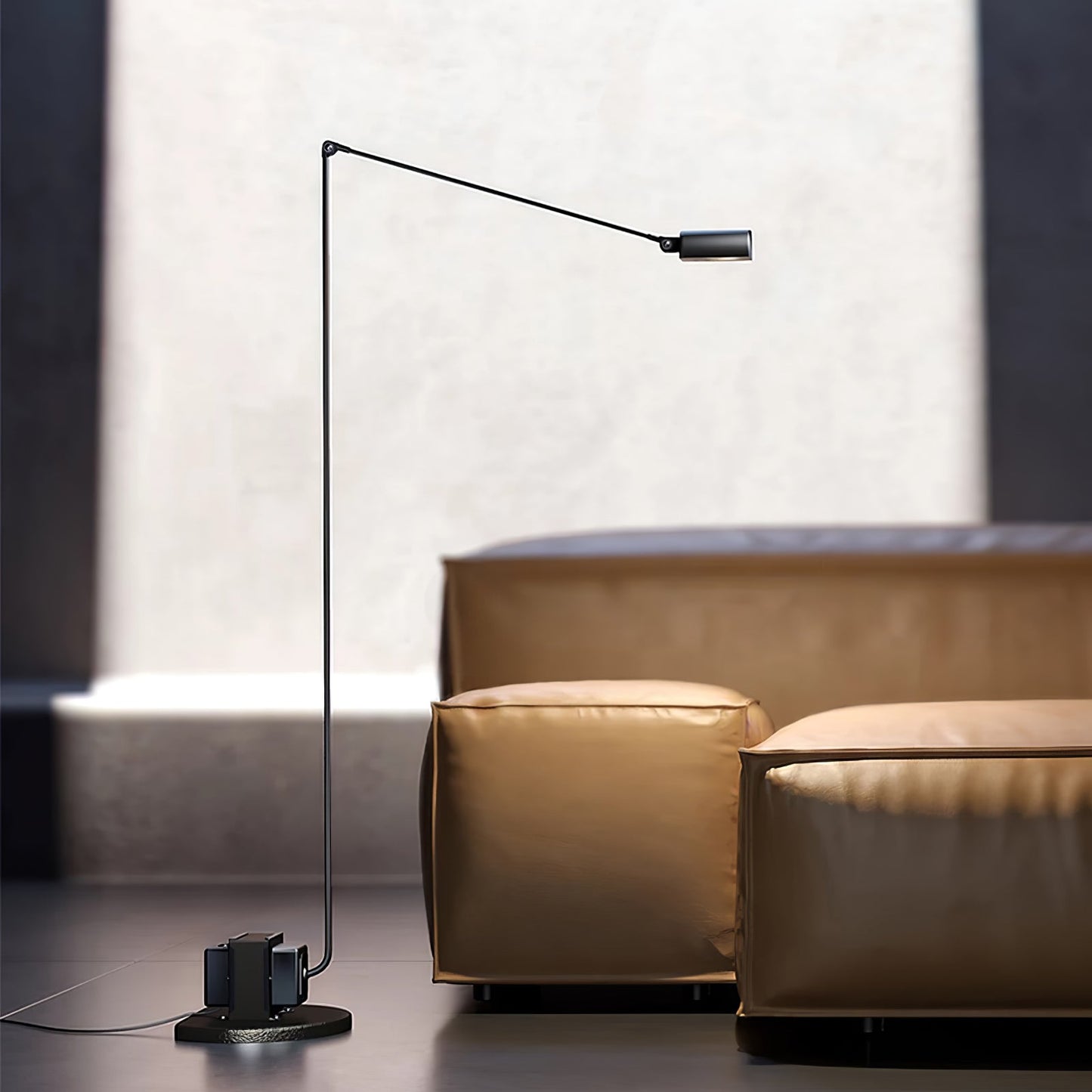 Dynamo Floor Lamp with LED Light and Adjustable Arms