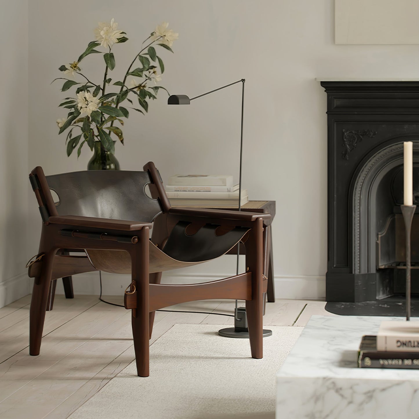 Dynamo Floor Lamp with LED Light and Adjustable Arms