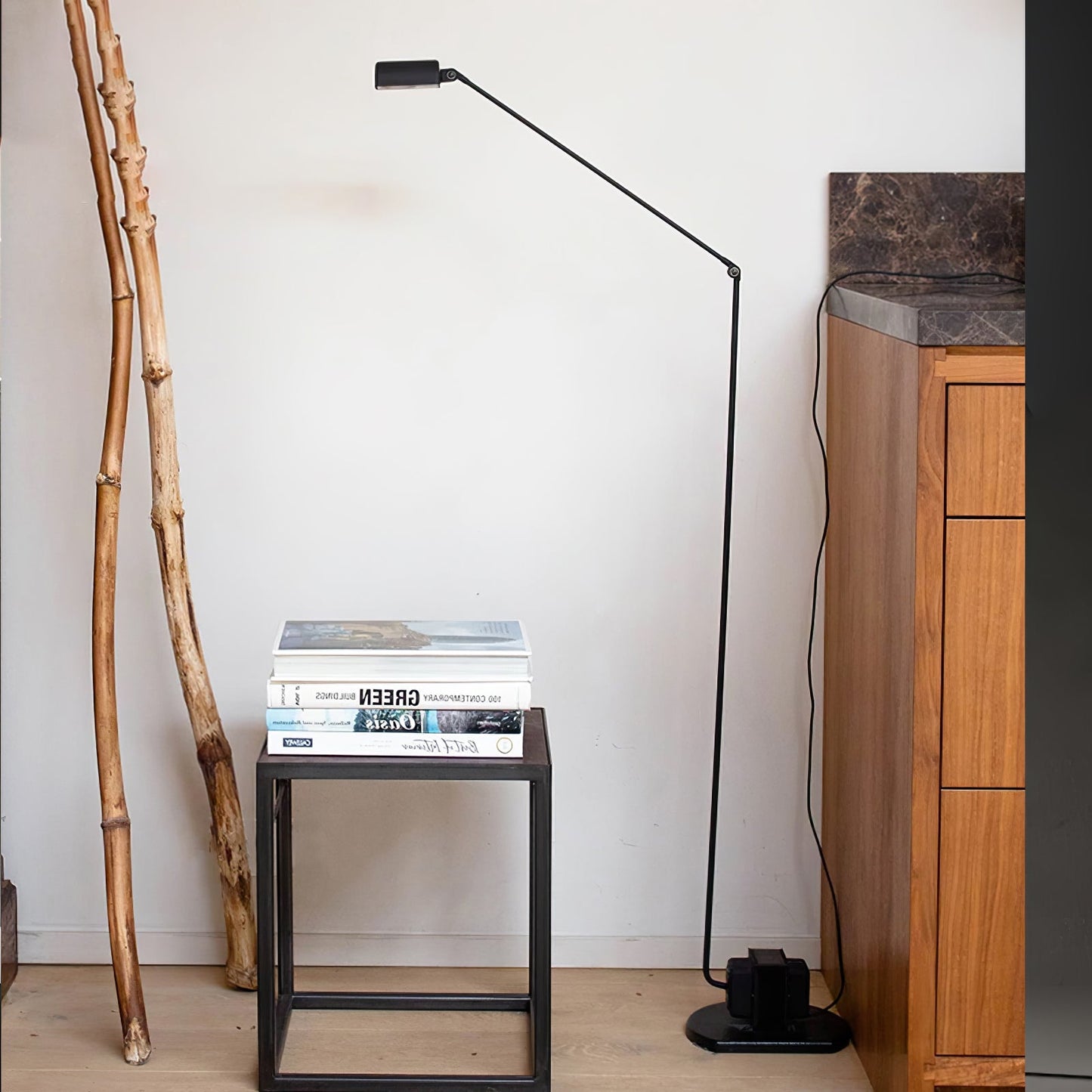 Dynamo Floor Lamp with LED Light and Adjustable Arms
