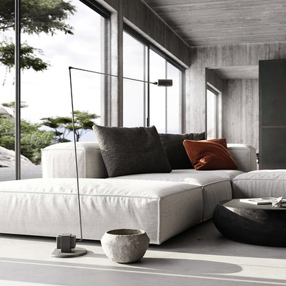 Dynamo Floor Lamp with LED Light and Adjustable Arms