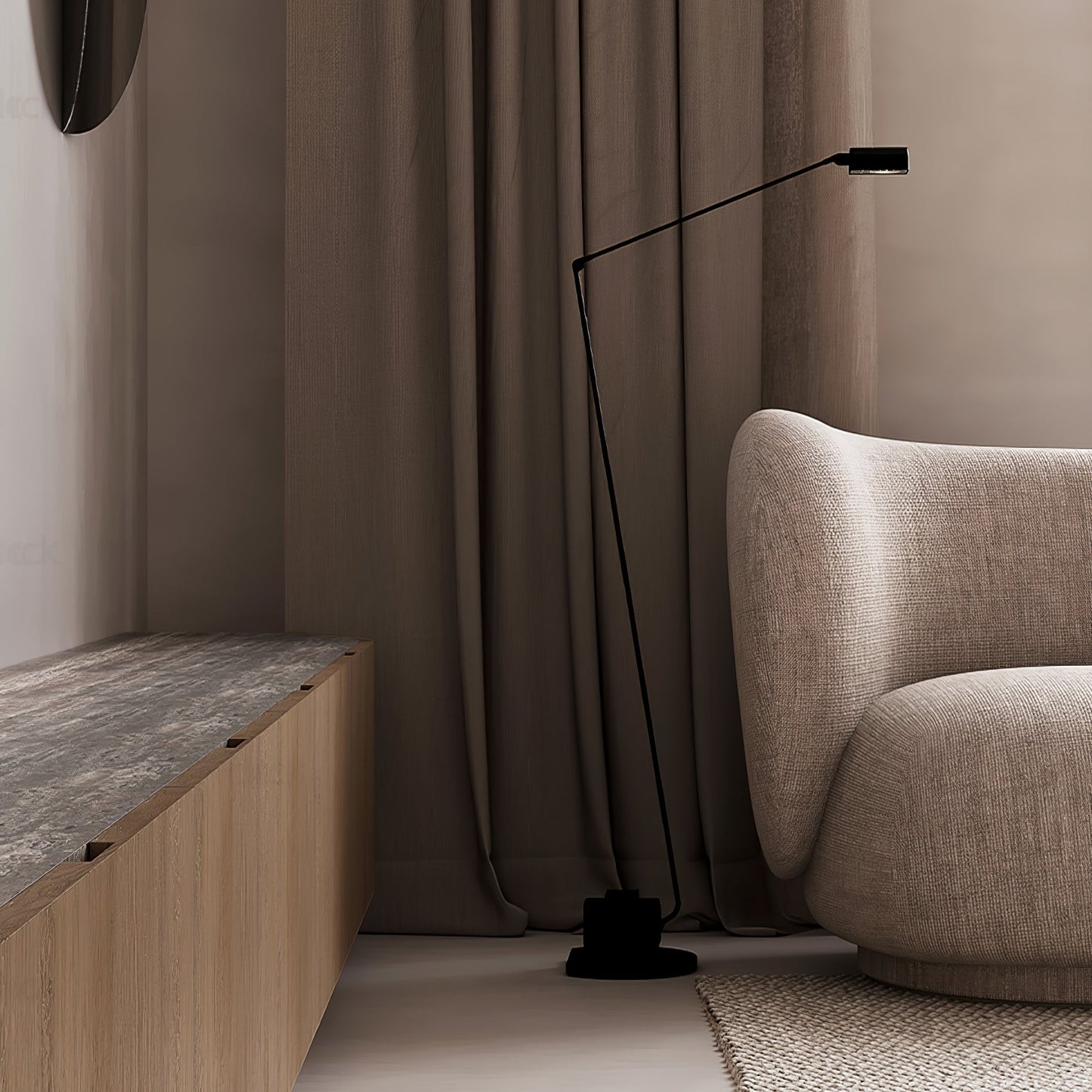 Dynamo Floor Lamp with LED Light and Adjustable Arms
