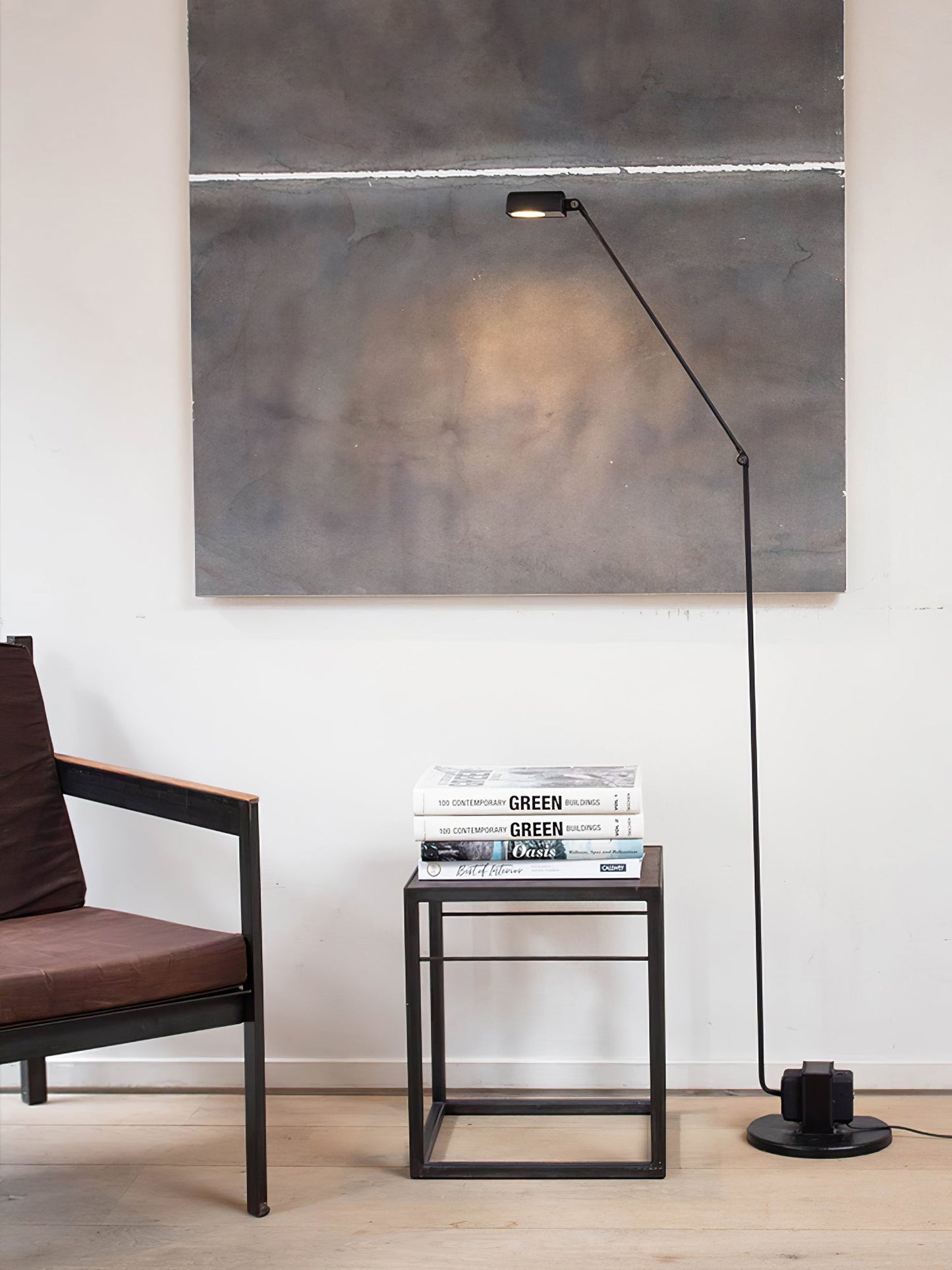 Dynamo Floor Lamp with LED Light and Adjustable Arms