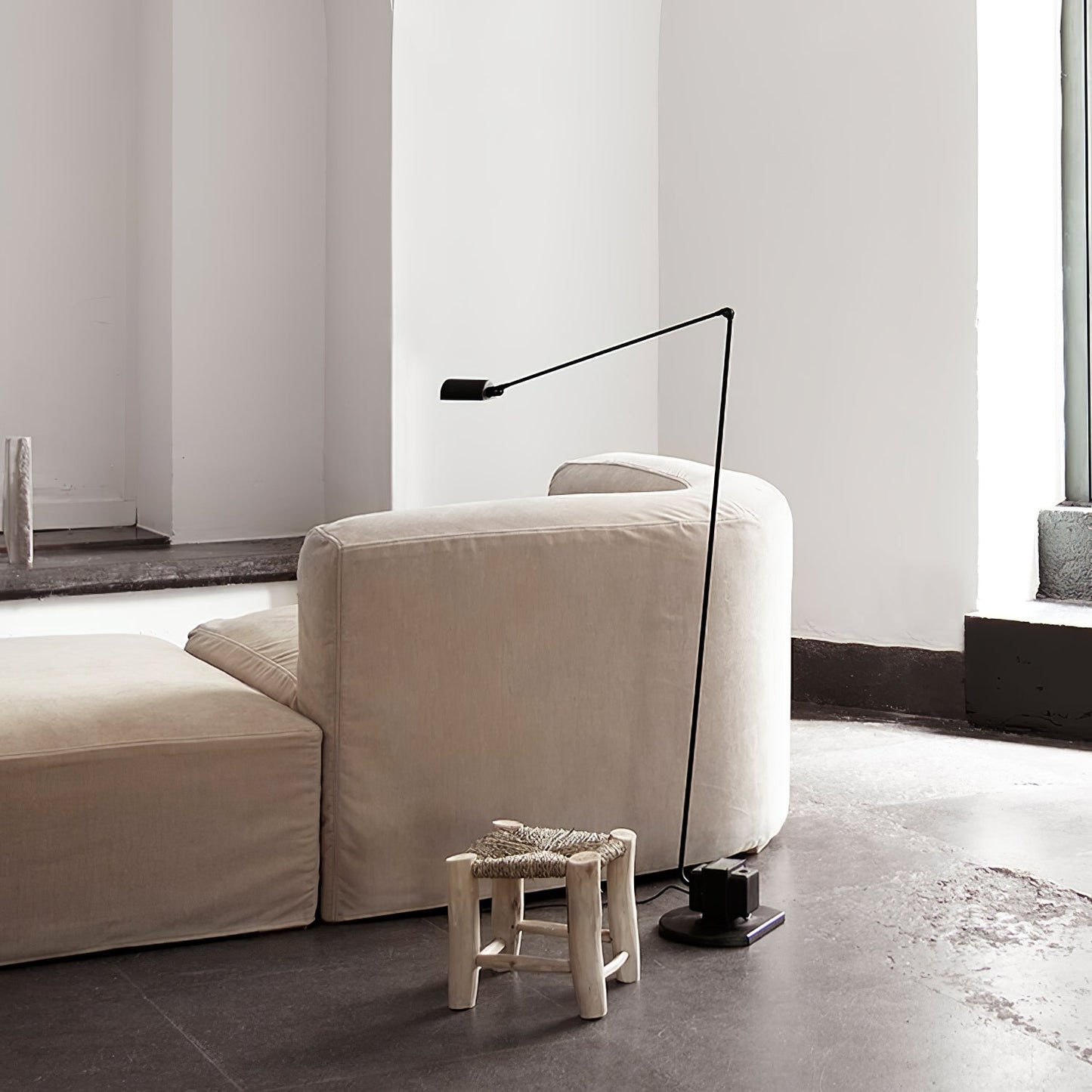 Dynamo Floor Lamp with LED Light and Adjustable Arms