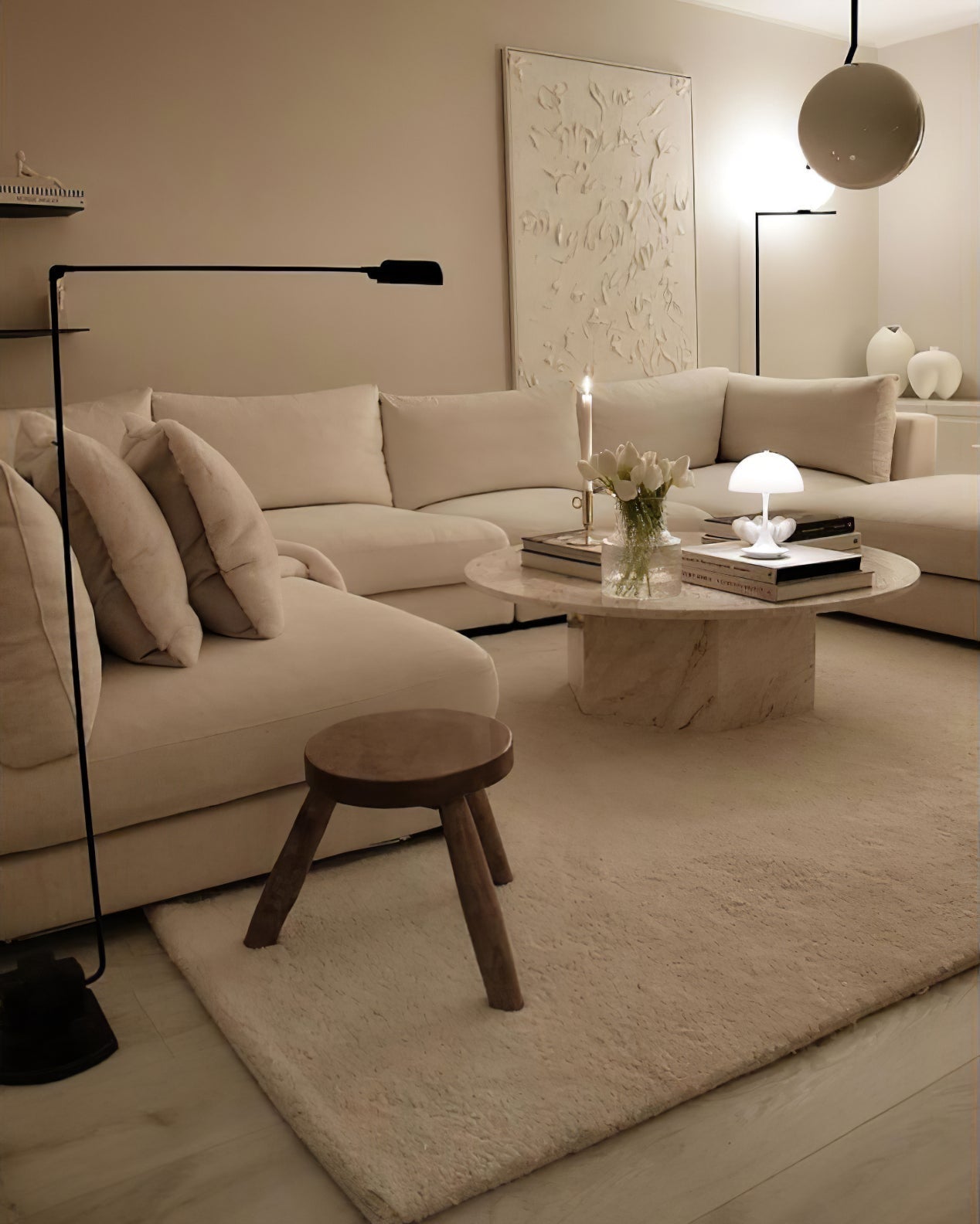 Dynamo Floor Lamp with LED Light and Adjustable Arms